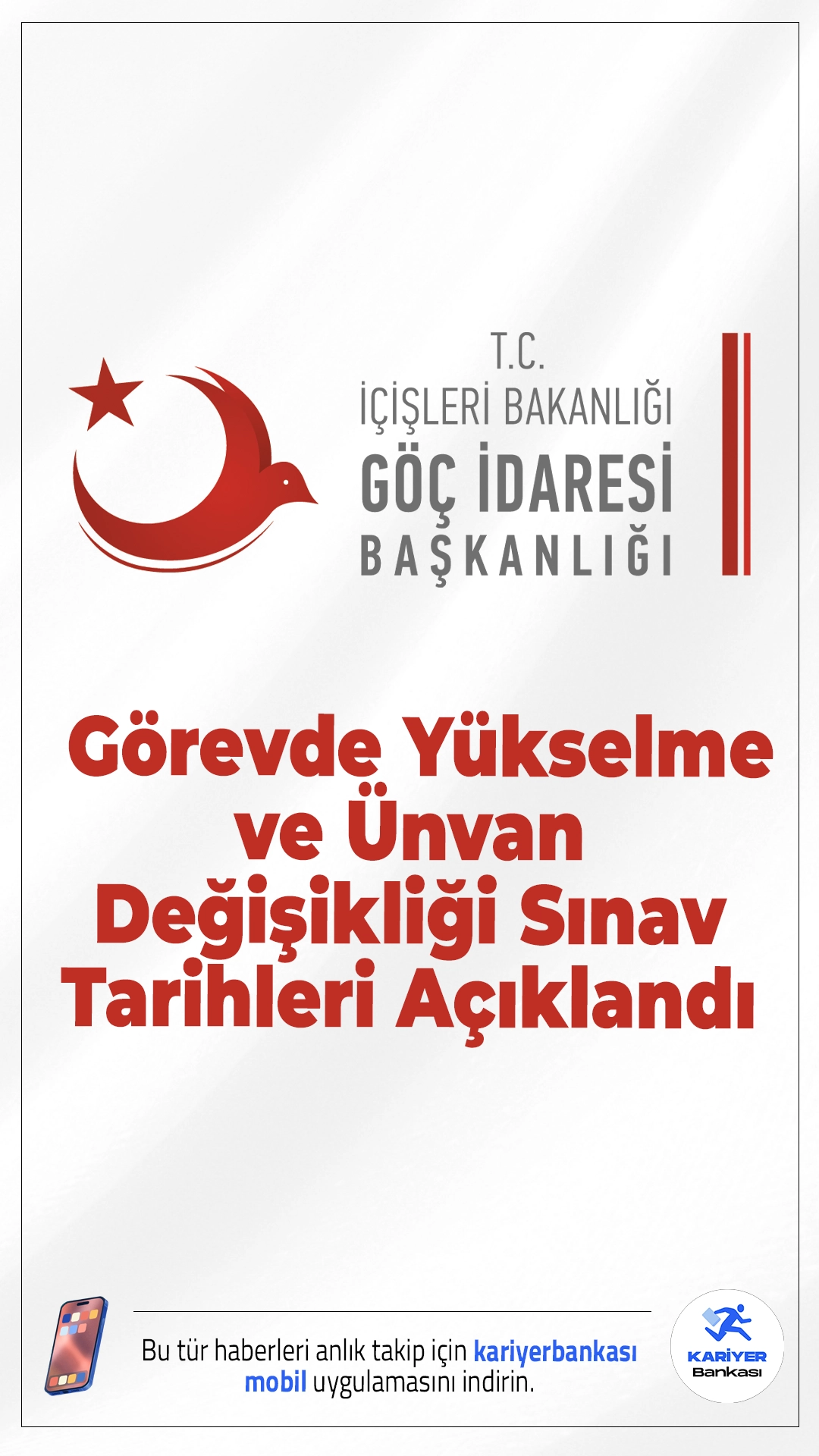 Göç İdaresi Görevde Yükselme ve Ünvan Değişikliği Sınav Tarihleri Açıklandı.Ticaret Bakanlığı sayfasından yayımlanan duyuruda, 25.01.2026 tarihinde yazılı kısmı gerçekleştirilen görevde yükselme ve ünvan değişikliği sınavının sözlü kısmına girmeye hak kazanan adayların sözlü sınav tarihleri ve saatinin açıklandığı aktarıldı.