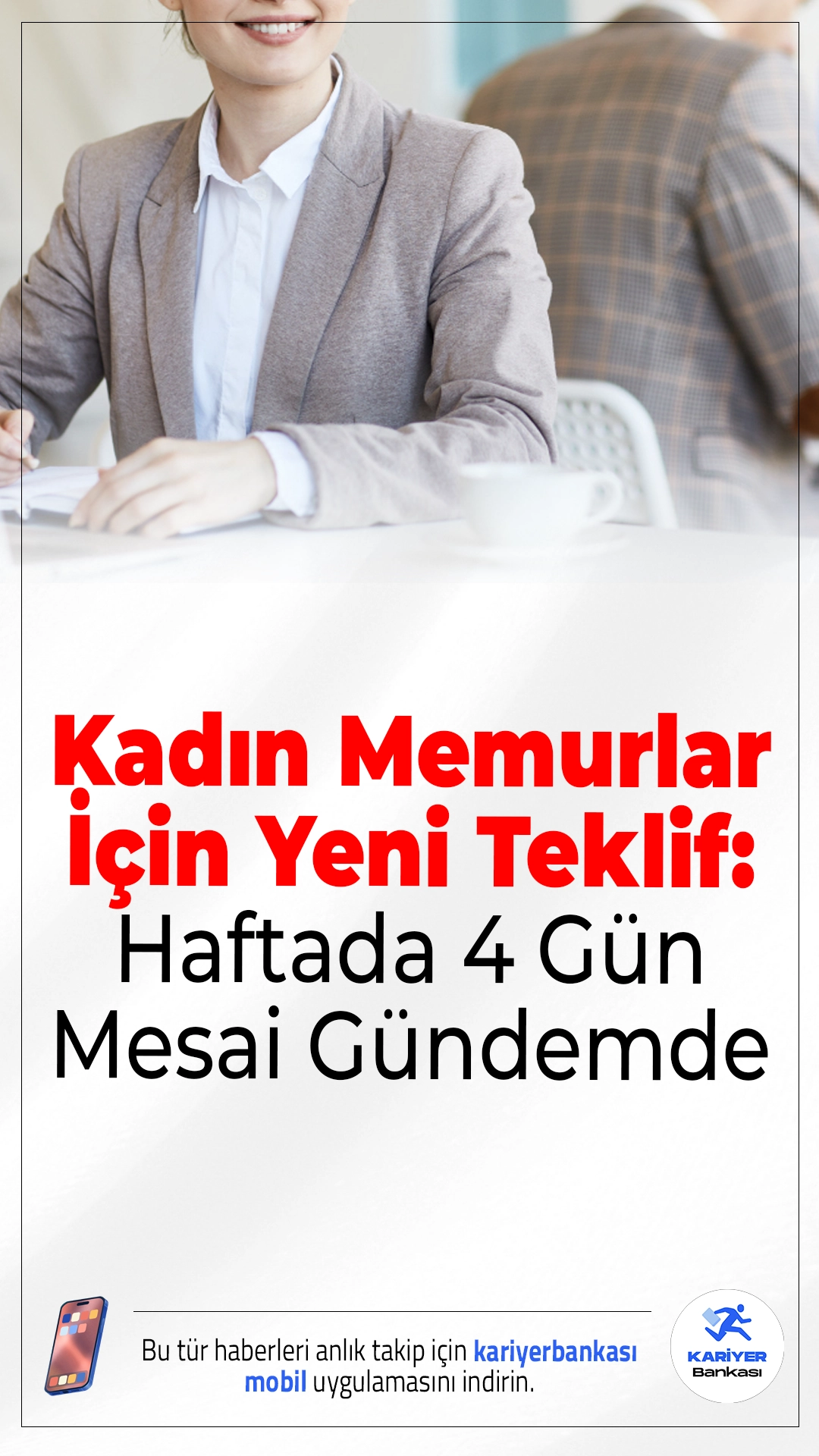 Kadın Memurlar İçin Yeni Teklif: Haftada 4 Gün Mesai Gündemde.Kadın memurların çalışma hayatındaki koşullarının iyileştirilmesi amacıyla haftada 4 gün çalışma modeli gündeme geldi. 8 Mart Dünya Kadınlar Günü kapsamında sendikalar tarafından yapılan açıklamalarda, kadın kamu görevlileri için yeni düzenleme talepleri paylaşıldı.