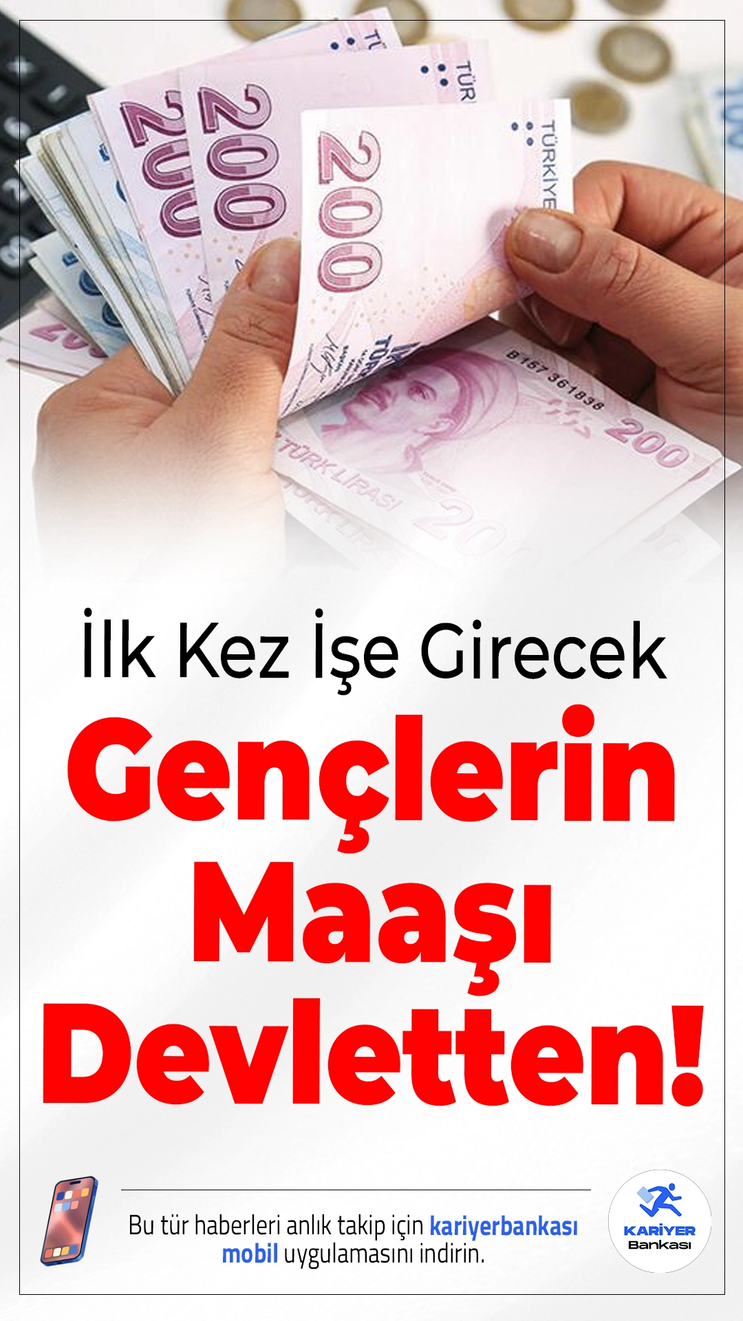 İlk Kez İşe Girecek Gençlerin Maaşı Devletten! 228 Milyar TL Kaynak Ayrıldı.18–25 yaş arası gençlerin ilk işlerinde maaş ve sigorta priminin asgari ücrete kadar olan kısmı devlet tarafından karşılanacak.