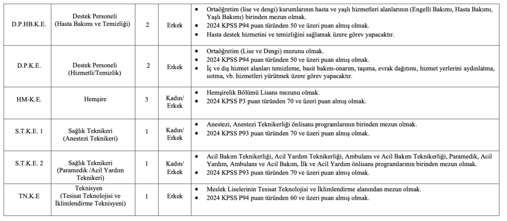 İstanbul Üniversitesi Cerrahpaşa personel alımı