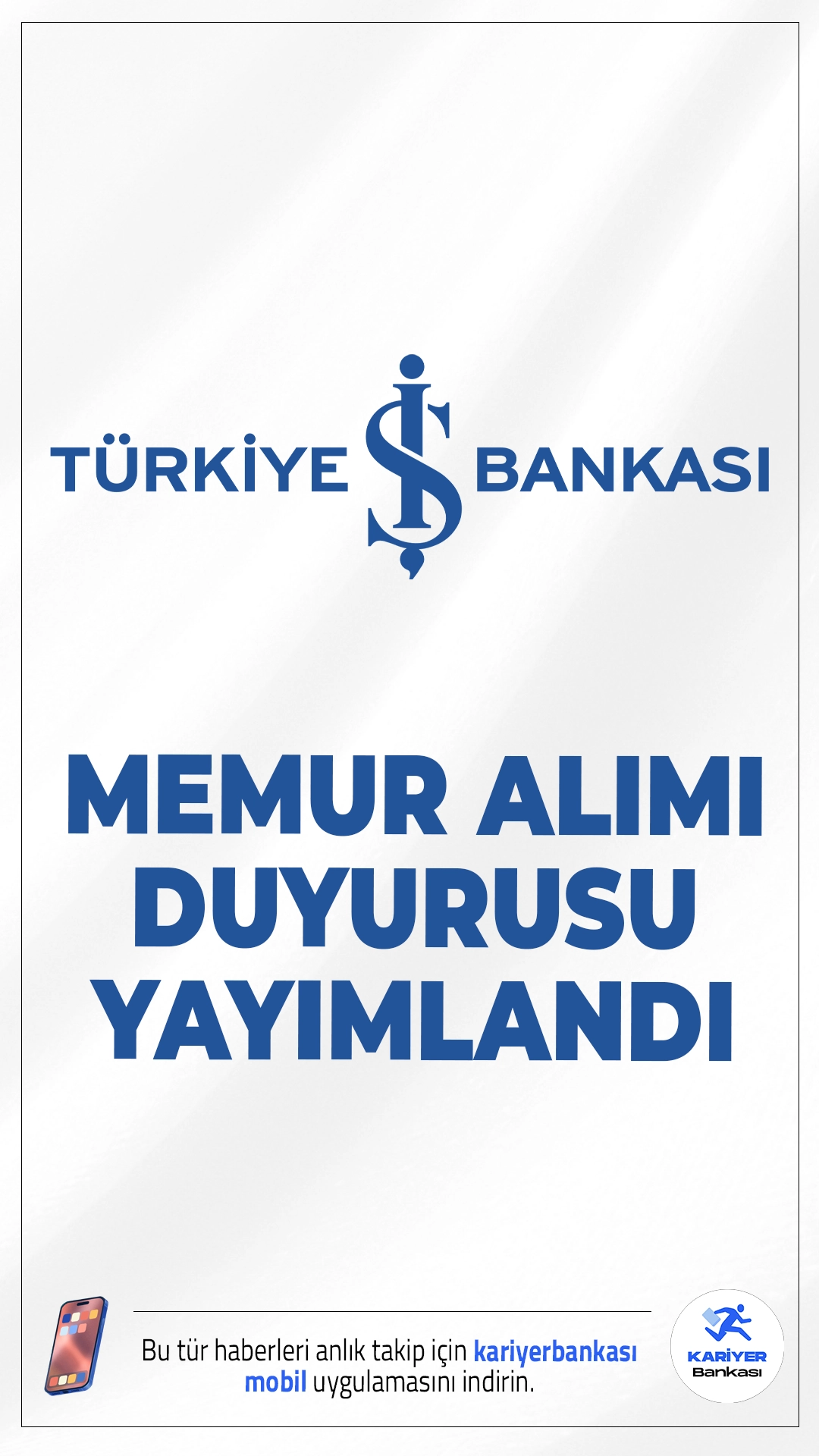 İş Bankası KKTC Memur Alımı Duyurusu Yayımlandı.Türkiye İş Bankası, 2026 yılı kapsamında Kuzey Kıbrıs Türk Cumhuriyeti’nde görevlendirilmek üzere yeni personel alımı gerçekleştireceğini duyurdu. Yayımlanan ilana göre banka, şube ve ülke müdürlüğü bünyesinde istihdam edilmek üzere memur alımı yapacak.