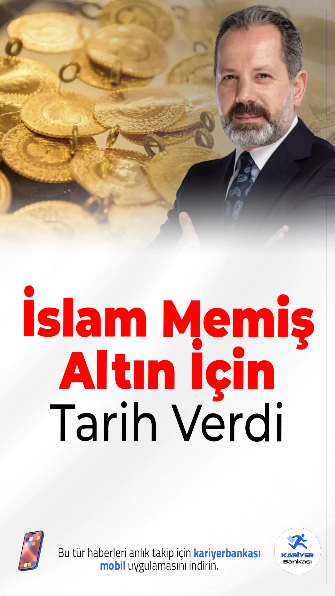 İslam Memiş Altın İçin Tarih Verdi.Finans analisti İslam Memiş, küresel piyasalarda yaşanan dalgalanmanın geçici olabileceğini belirterek altın fiyatlarında önümüzdeki haftadan itibaren yeni bir hareketlilik yaşanabileceğini söyledi.