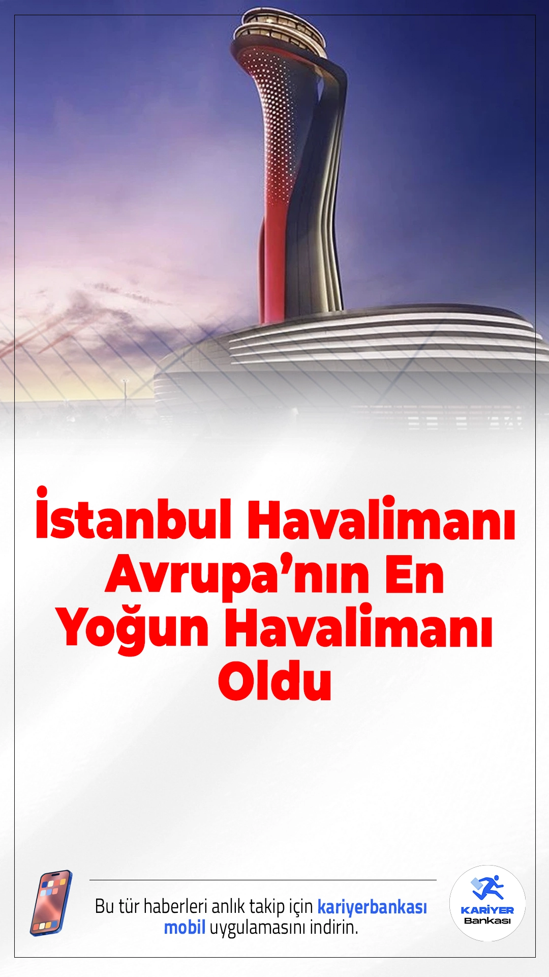 İstanbul Havalimanı Avrupa’nın En Yoğun Havalimanı Oldu.23 Şubat–1 Mart döneminde günlük ortalama 1303 uçuşla zirveye çıkan İstanbul Havalimanı, Avrupa’nın en yoğun havalimanı olarak kayıtlara geçti.