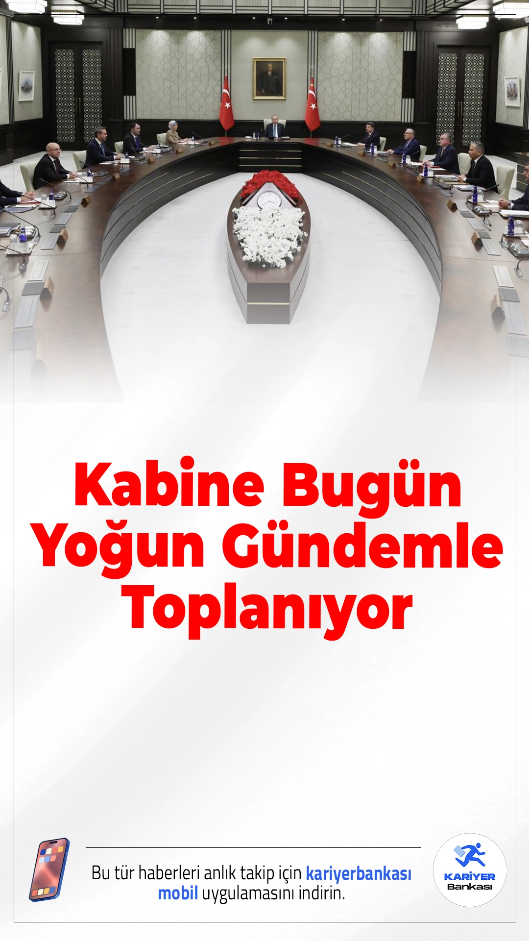 Kabine Bugün Yoğun Gündemle Toplanıyor.Cumhurbaşkanı Erdoğan başkanlığında toplanacak Kabine’de Orta Doğu’daki savaş, güvenlik önlemleri ve ekonomiye etkiler masaya yatırılacak.