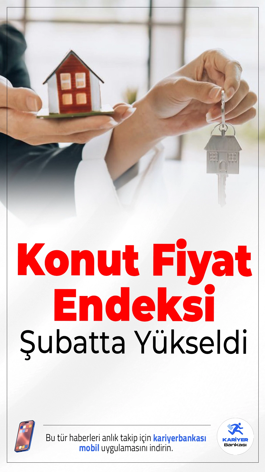 Konut Fiyat Endeksi Şubatta Yükseldi.Şubat ayında konut fiyatları artışını sürdürdü. Endeks aylık %1,8 yükselirken yıllık bazda %26,4 artış kaydedildi.