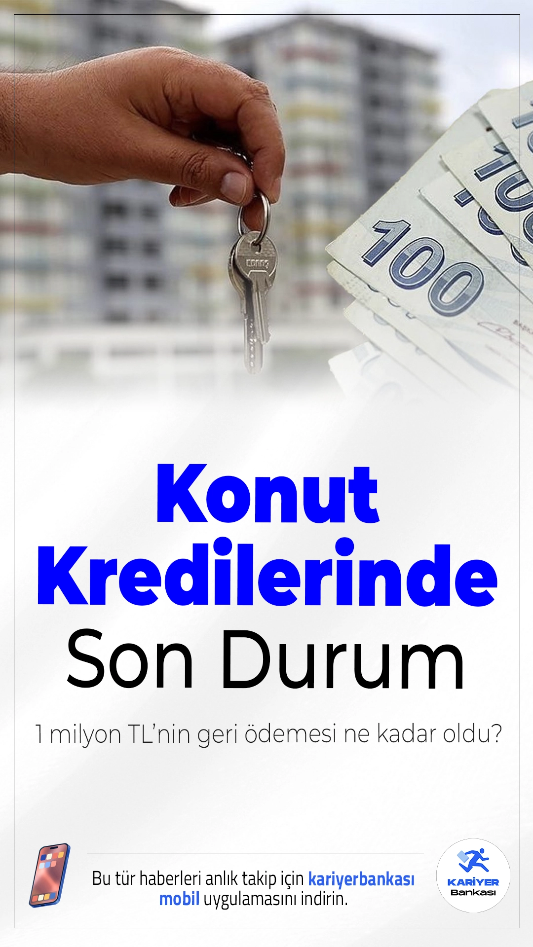 Konut Kredilerinde Son Durum: 1 Milyon TL’nin Geri Ödemesi Ne Kadar Oldu?Konut kredisi faiz oranları güncellendi. 1 milyon TL kredi çekenler için aylık taksit ve toplam ödeme dikkat çekici seviyelere ulaştı.