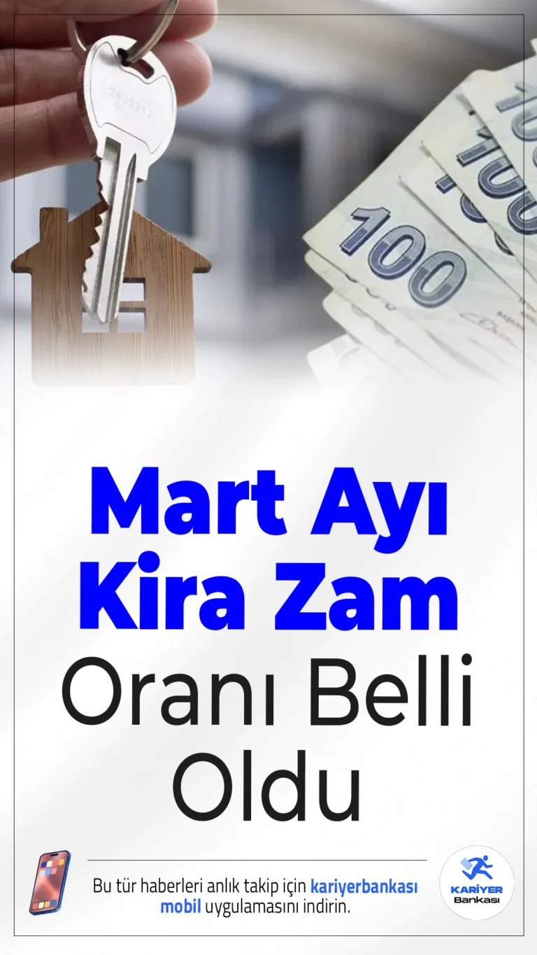 Mart Ayı Kira Zam Oranı Belli Oldu.Şubat enflasyon verilerinin açıklanmasının ardından mart ayında konut ve iş yerlerine uygulanacak kira artış tavanı yüzde 33,39 oldu.