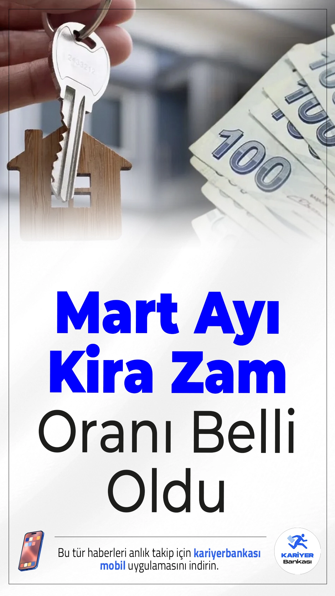 Mart Ayı Kira Zam Oranı Belli Oldu.Şubat enflasyon verilerinin açıklanmasının ardından mart ayında konut ve iş yerlerine uygulanacak kira artış tavanı yüzde 33,39 oldu.