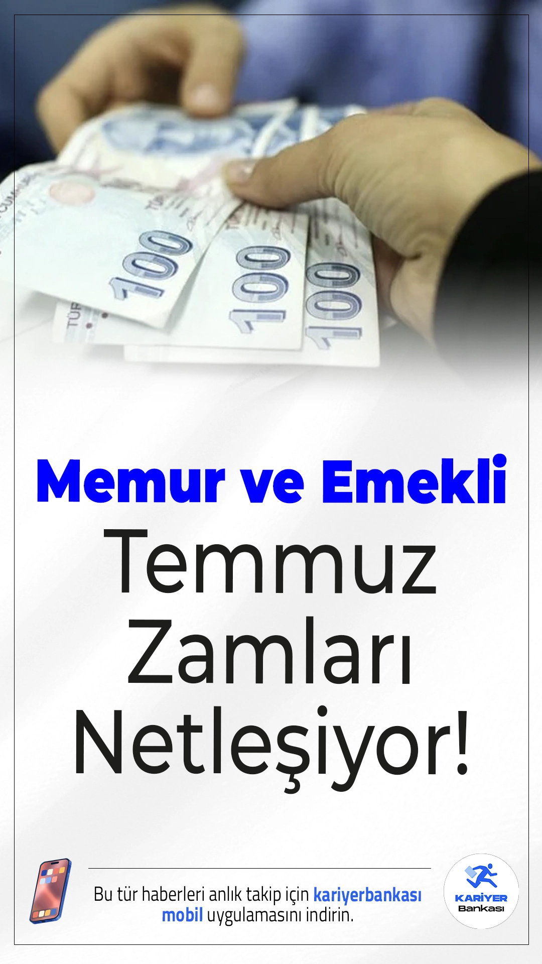 Memur ve Emekli Temmuz Zamları Netleşiyor!Milyonlarca memur ve emekli için zam hesabı başladı. Ocak ve şubat enflasyon verilerinin netleşmesiyle birlikte temmuz ayında yapılacak maaş artışının ilk kısmı belli oldu.