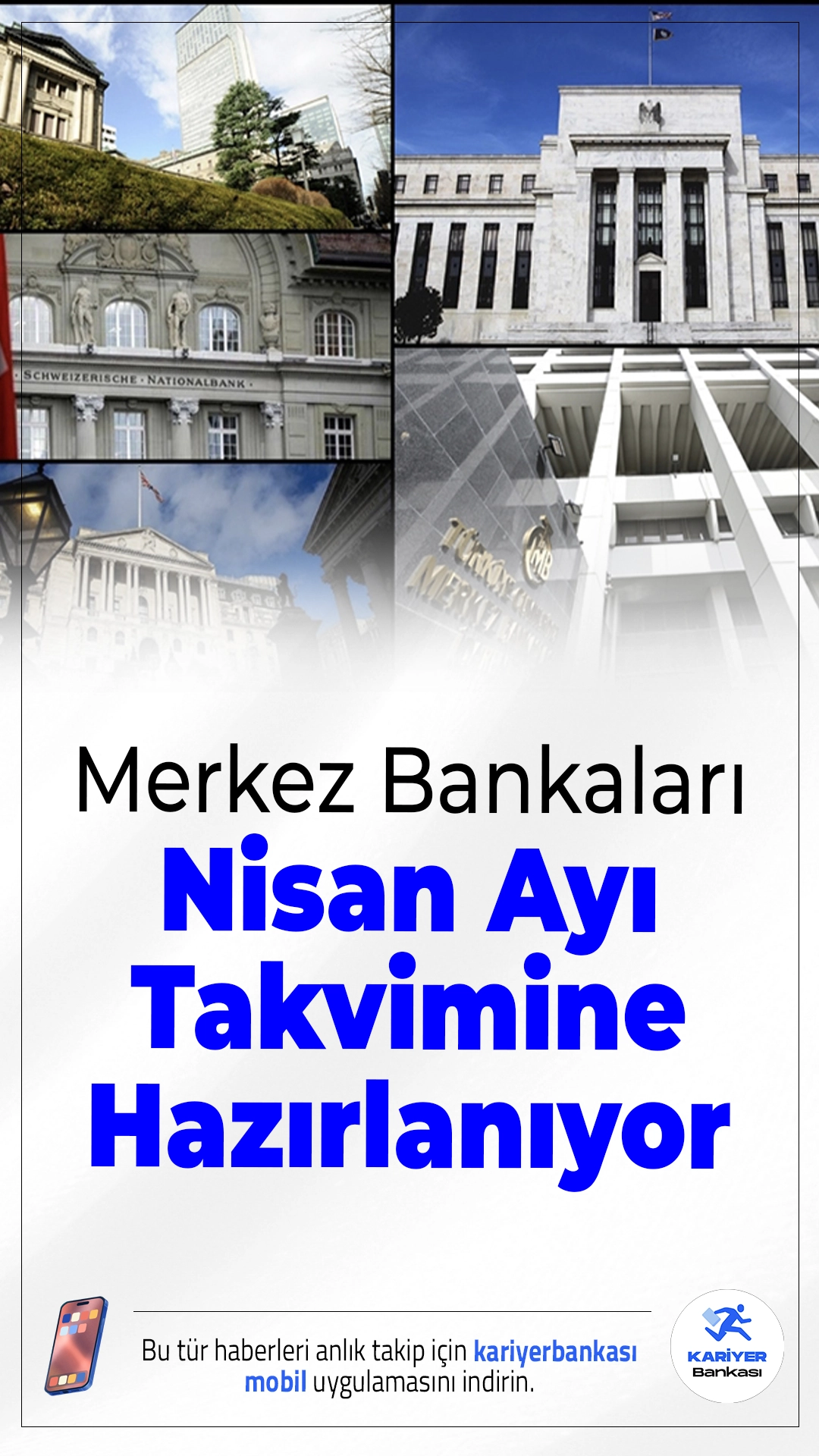 Merkez Bankaları Nisan Ayı Takvimine Hazırlanıyor.Küresel piyasalarda gözler nisan ayına çevrildi. Orta Doğu’daki gerilim ve artan enerji maliyetleri, merkez bankalarının kararlarını şekillendiriyor.