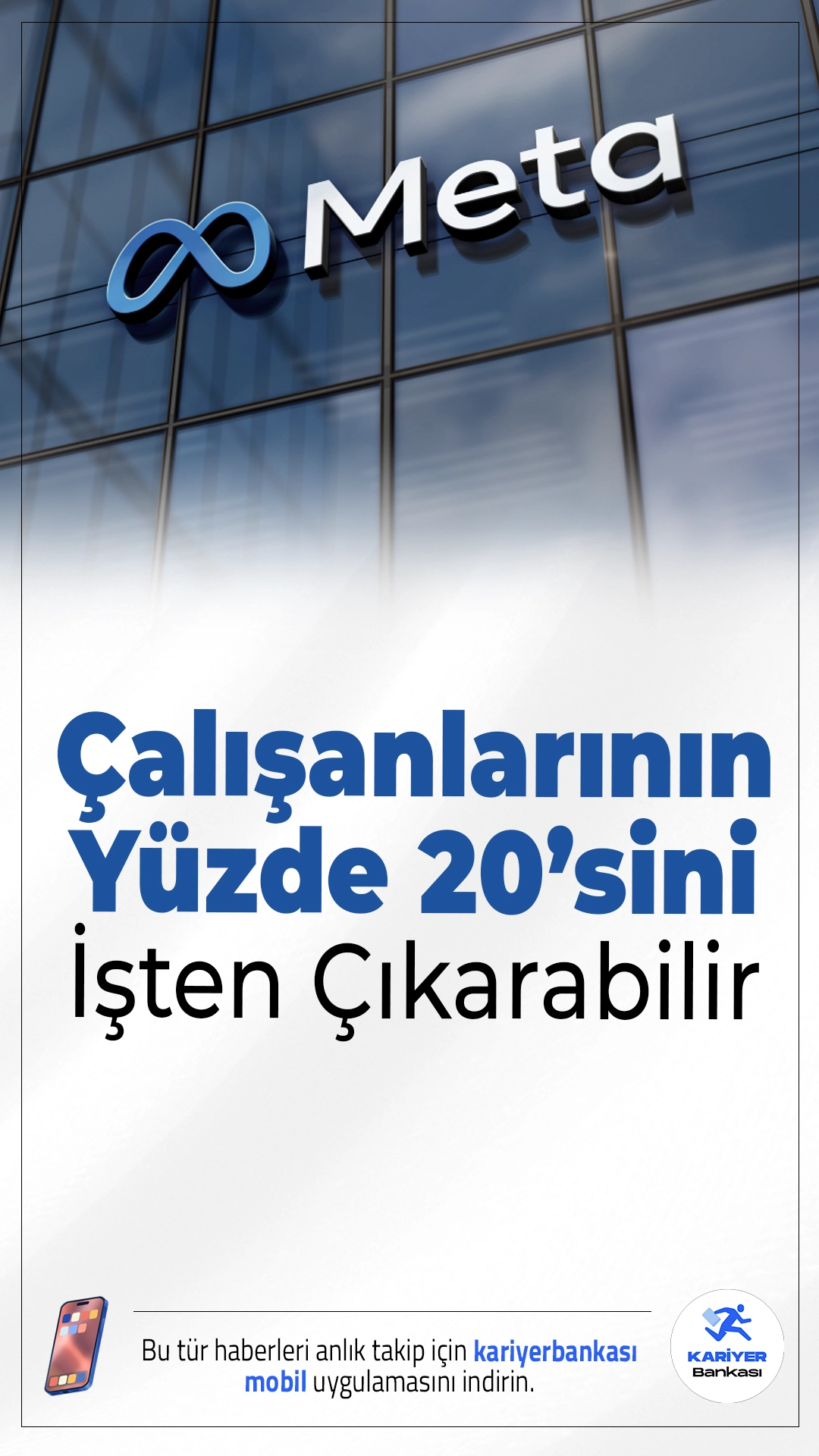 Meta Çalışanlarının Yüzde 20’sini İşten Çıkarabilir.Meta’nın artan yapay zekâ altyapı maliyetlerini dengelemek amacıyla çalışanlarının yaklaşık yüzde 20’sini etkileyebilecek bir işten çıkarma planını değerlendirdiği iddia edildi.