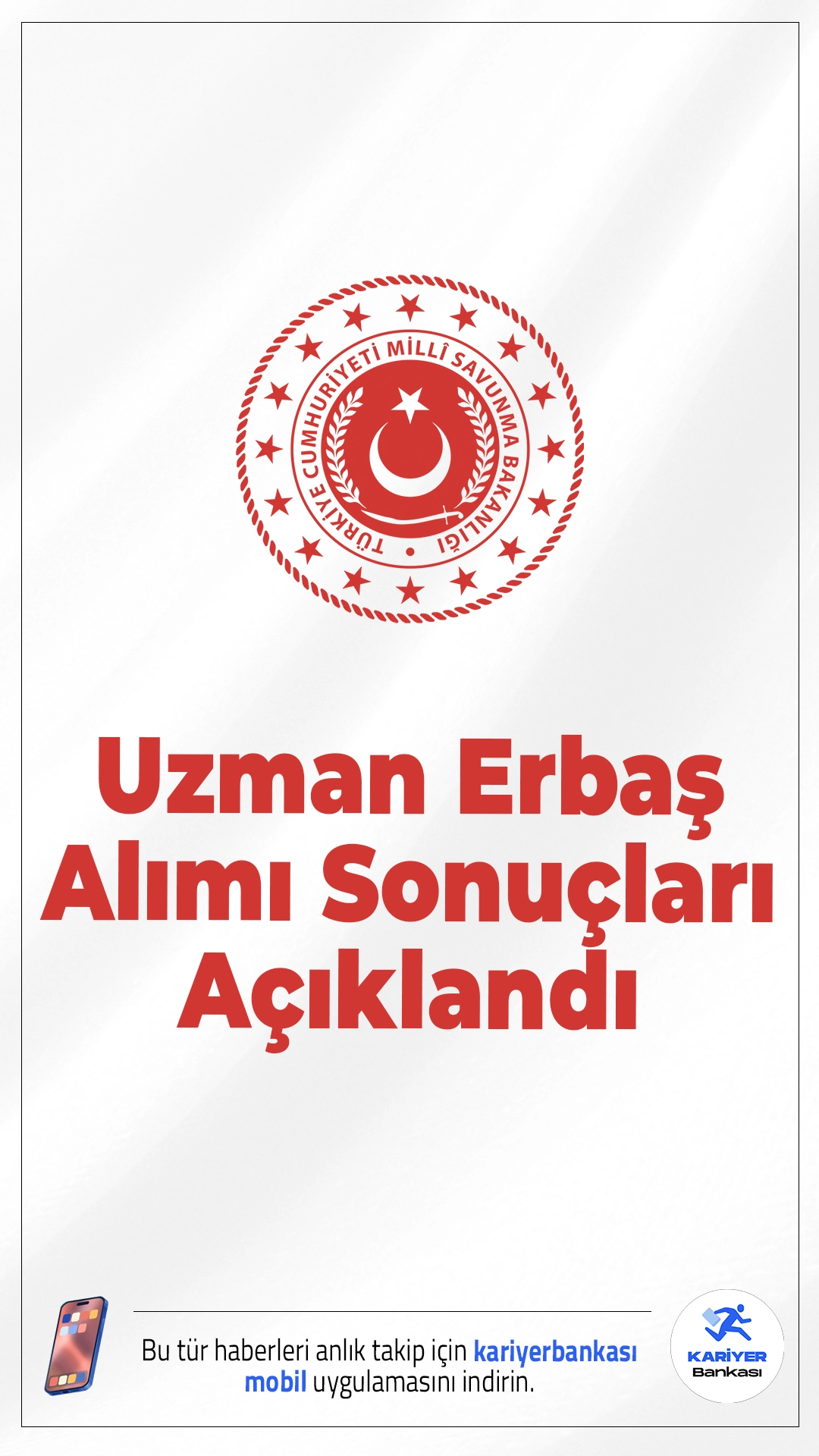 MSB Uzman Erbaş Alımı Sonuçları Açıklandı.MSB uzman erbaş alımı sonuçları yayımlandı. Adaylar için mülakat ve fiziki yeterlilik süreci resmen başlıyor.