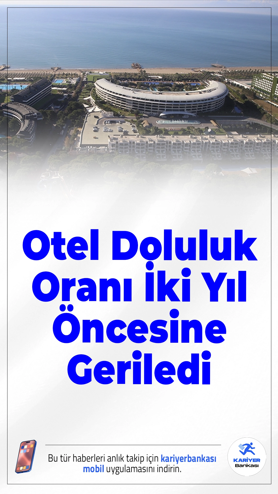 Otel Doluluk Oranı İki Yıl Öncesine Geriledi.Kültür ve Turizm Bakanlığı verilerine göre 2026 yılının ocak ayında otellerde doluluk oranı yüzde 31,1’e gerileyerek son iki yılın en düşük seviyelerinden birine indi.