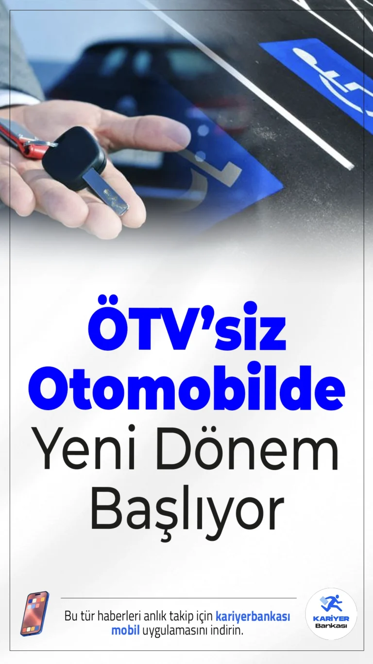 ÖTV’siz Otomobilde Yeni Dönem Başlıyor.Milyonlarca kişinin merakla beklediği ÖTV’siz otomobil düzenlemesinde yeni bir aşamaya geçildi. Bağ-Kur emeklisi esnaf ve sanatkârlar için hazırlanan Özel Tüketim Vergisi (ÖTV) muafiyeti teklifi Türkiye Büyük Millet Meclisi’ne sunuldu. Teklifte yer alan 5 yıl satış yasağı ise kamuoyunda geniş yankı uyandırdı.