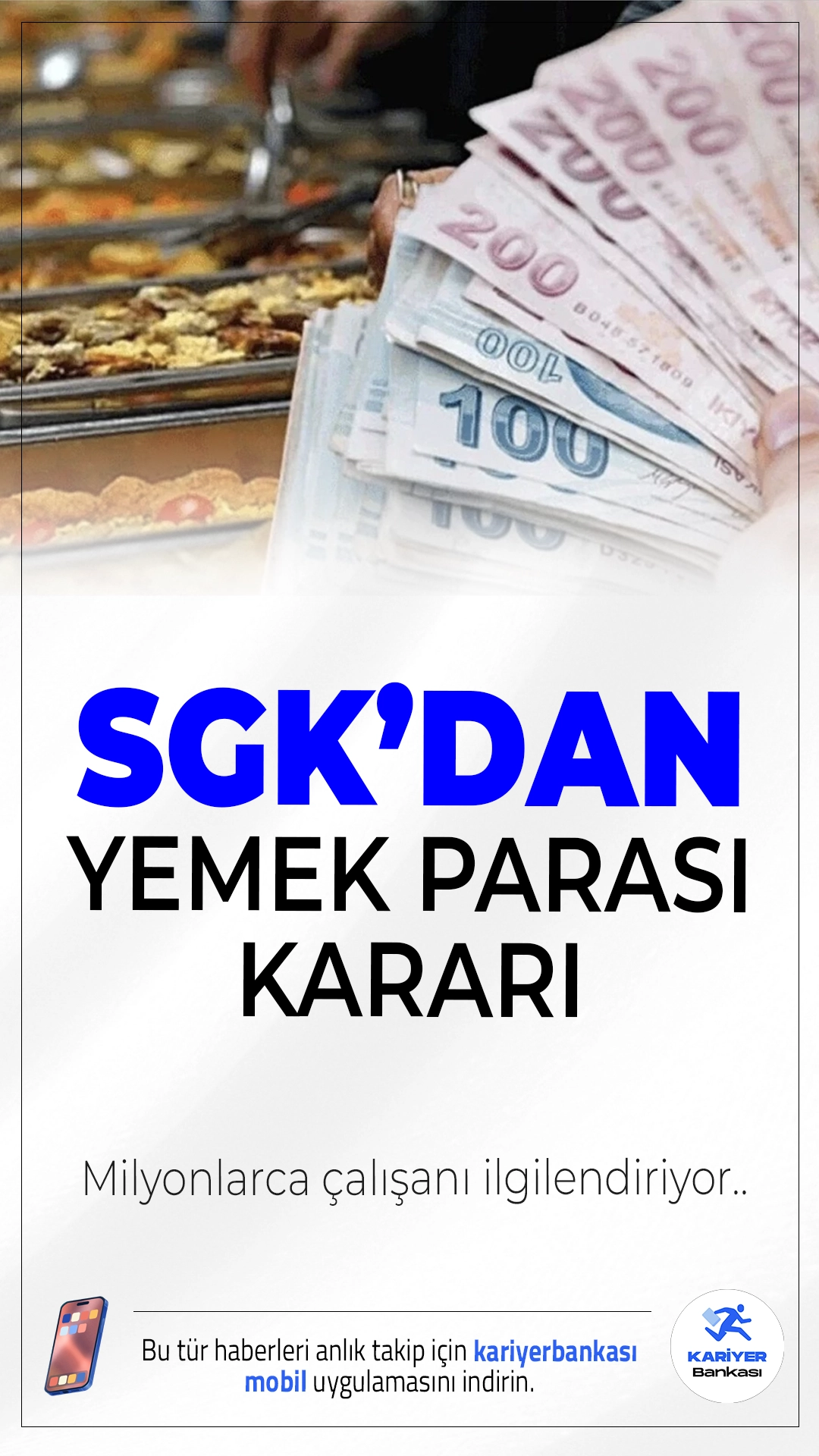 Yemek Bedeli Ödemelerinde Prim Düzenlemesi Geliyor.Sosyal Güvenlik Kurumu (SGK), çalışanlara sağlanan yemek yardımlarına ilişkin prim uygulamasında yeni bir düzenleme hazırlıyor. Yapılması planlanan değişiklikle, çalışanlara verilen günlük yemek bedelinin 300 liraya kadar olan kısmı prime esas kazanç dışında tutulmaya devam edecek, bu tutarı aşan kısım ise prim kesintisine dahil edilecek.