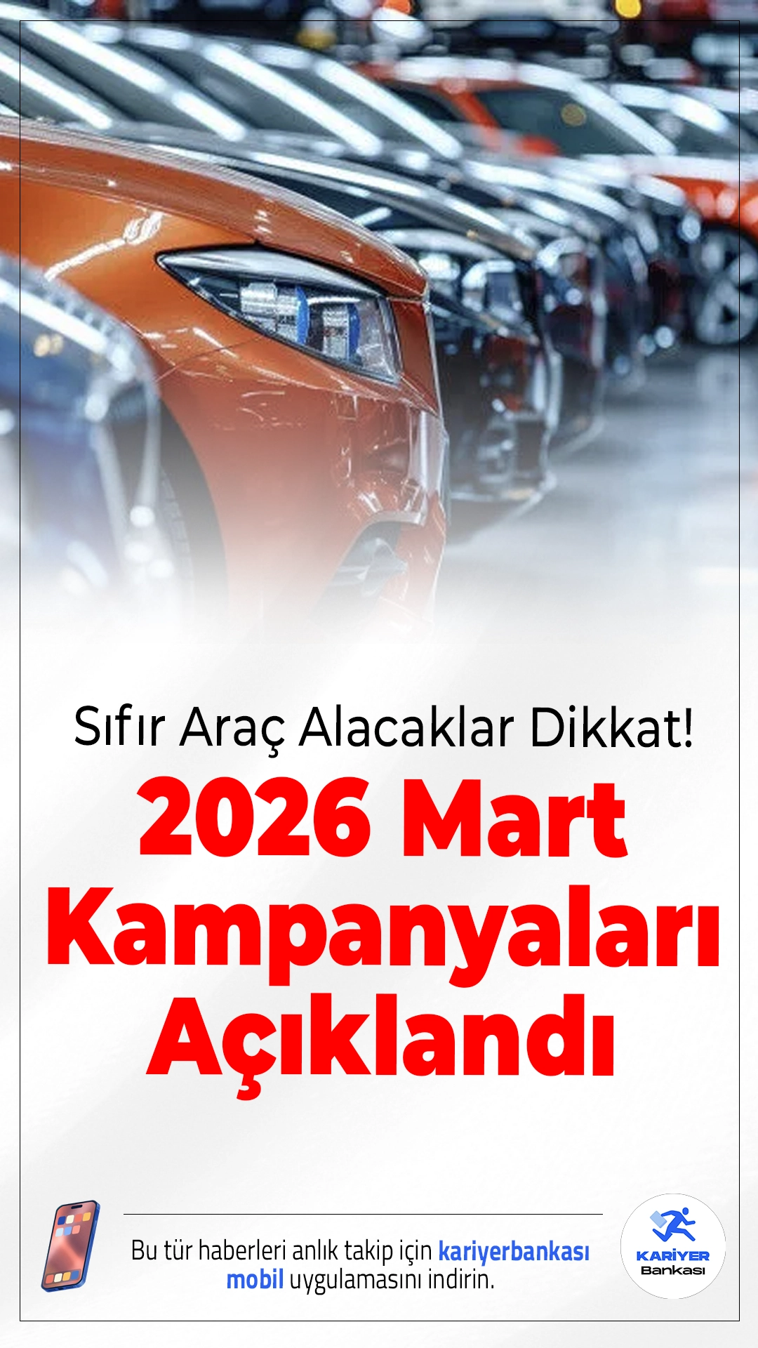 Sıfır Araç Alacaklar Dikkat! 2026 Mart Kampanyaları Açıklandı.Mart ayında otomobil markaları cazip kampanyalar sunarken, düşük faizli kredi ve indirim fırsatları araç almayı kolaylaştırıyor.