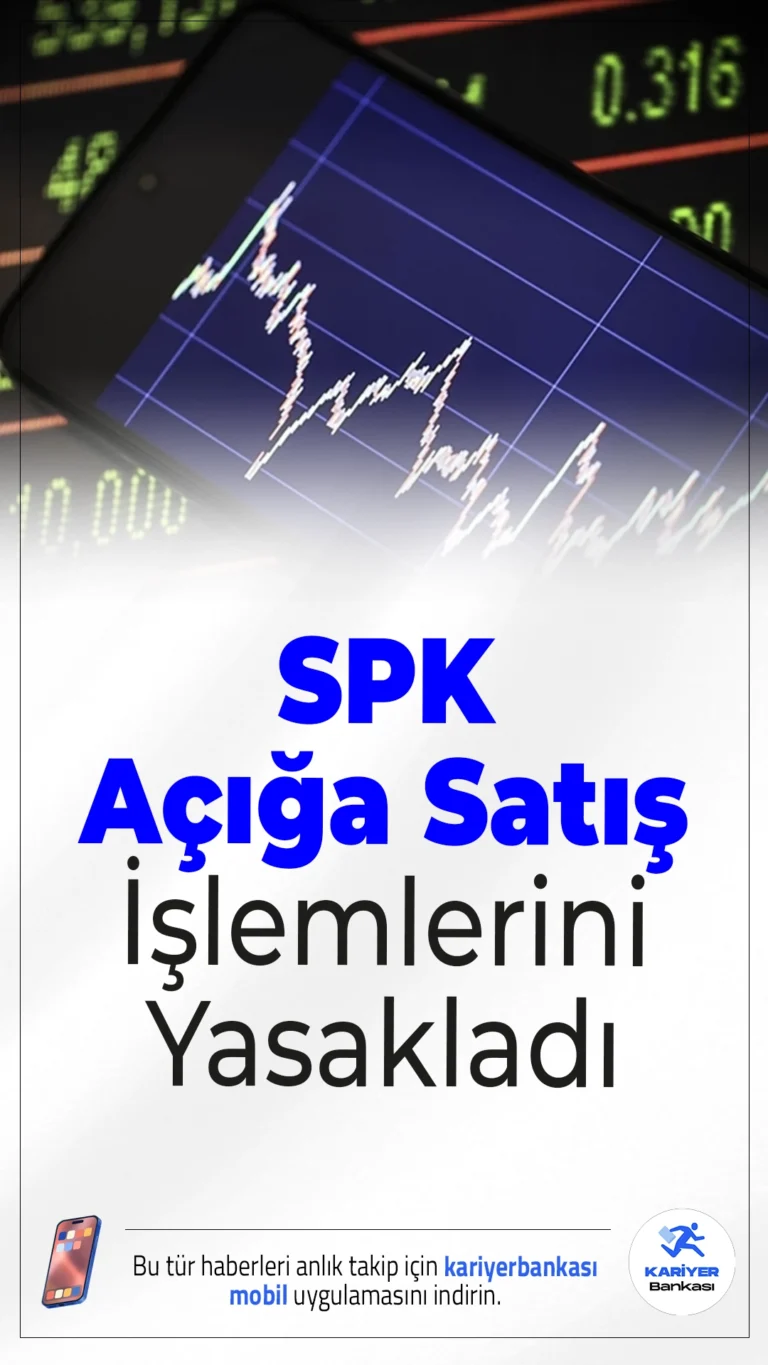 SPK Açığa Satış İşlemlerini Yasakladı.Sermaye Piyasası Kurulu, Borsa İstanbul’da açığa satış işlemlerini 6 Mart 2026 seans sonuna kadar geçici olarak durdurdu.
