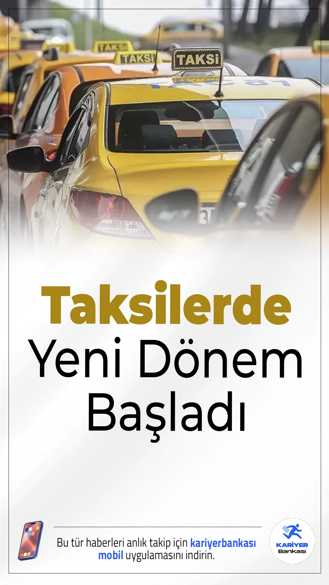 Taksilerde Yeni Dönem Başladı.Türkiye genelinde ticari taksilerde vergilendirme sistemini değiştiren “Taksi Mali Cihazı” uygulaması bugün itibarıyla yürürlüğe girdi. Yeni sistemle birlikte taksimetreler artık tek başına çalışmayacak; taksimetreyle entegre çalışan mali cihazlar sayesinde her yolculuk otomatik olarak kayıt altına alınacak ve yolculuk sonunda fiş ya da e-belge düzenlenecek.