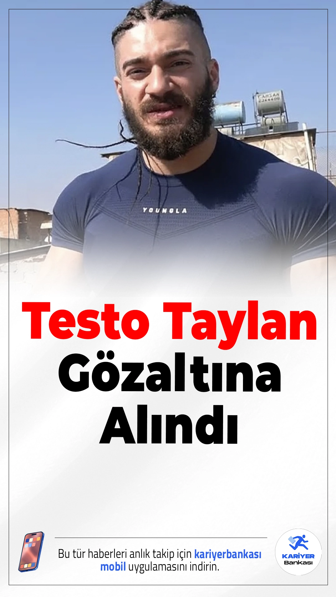 “Testo Taylan” Gözaltına Alındı.Sosyal medya fenomeni Testo Taylan, yaklaşık bir yıl önce paylaştığı video nedeniyle gözaltına alındı. Soruşturma kapsamı genişletildi.