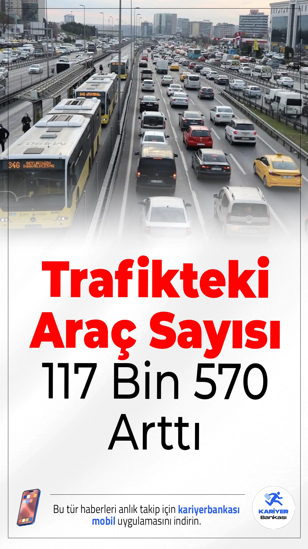 Trafikteki Araç Sayısı 117 Bin 570 Arttı.Şubat ayında trafiğe kaydı yapılan araç sayısı 121 bin 791 olurken, trafikten silinen araçlarla birlikte toplam araç sayısı 117 bin 570 arttı.