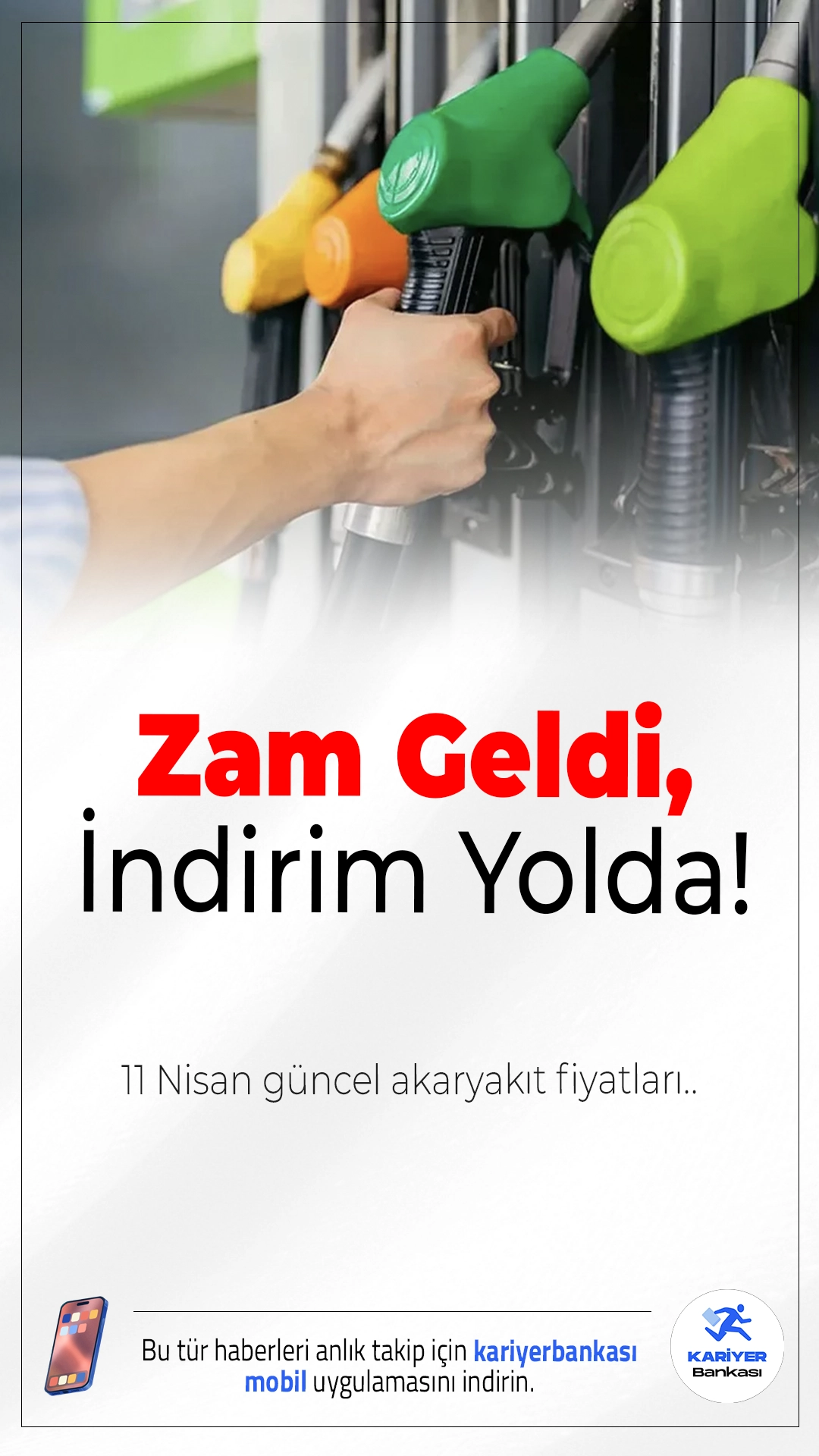 Motorine Zam Geldi, İndirim Yolda! 11 Nisan Güncel Akaryakıt Fiyatları..Motorine 4,14 TL zam yapılırken, 14 Nisan’dan itibaren 4,35 TL indirim bekleniyor; benzin fiyatları ise yüksek seyrini sürdürüyor.