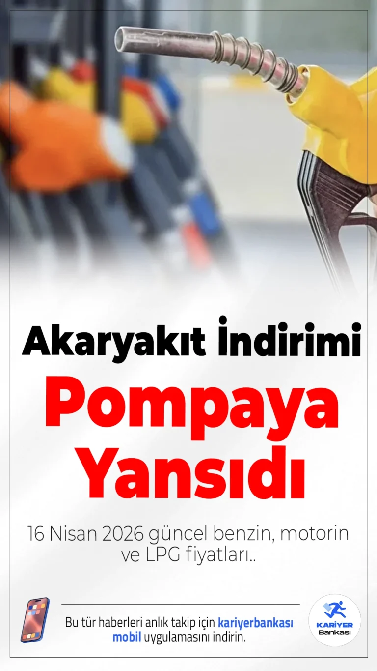 Akaryakıt İndirimi Pompaya Yansıdı: İşte Güncel Fiyatlar...Brent petrol ve dövizdeki dalgalanmalar akaryakıt fiyatlarını etkilerken, motorine gelen indirim pompaya yansıdı.