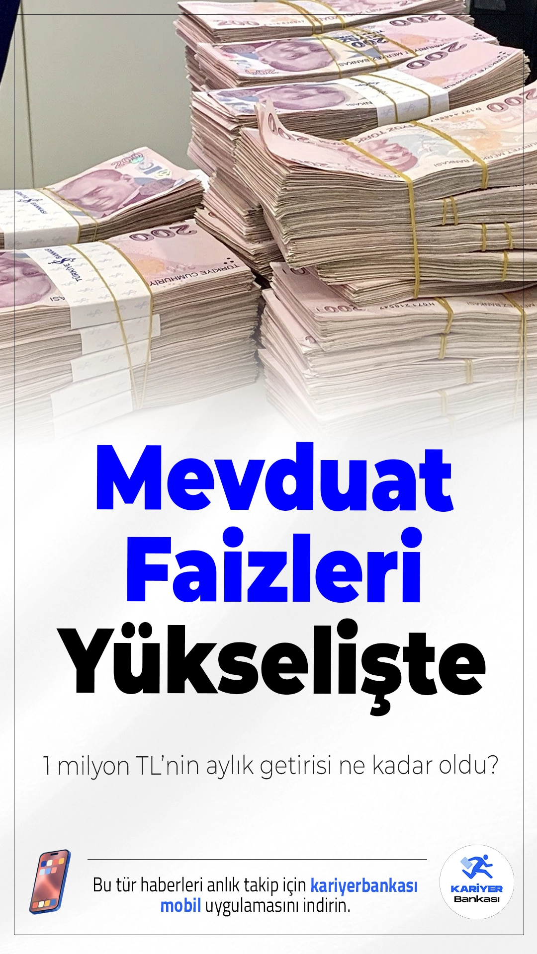 Mevduat Faizleri Yükselişte: 1 Milyon TL’nin Aylık Getirisi Ne Kadar Oldu?Nisan 2026 itibarıyla artan mevduat faizleri, yatırımcıya aylık 30 bin TL’nin üzerinde kazanç fırsatı sunuyor.