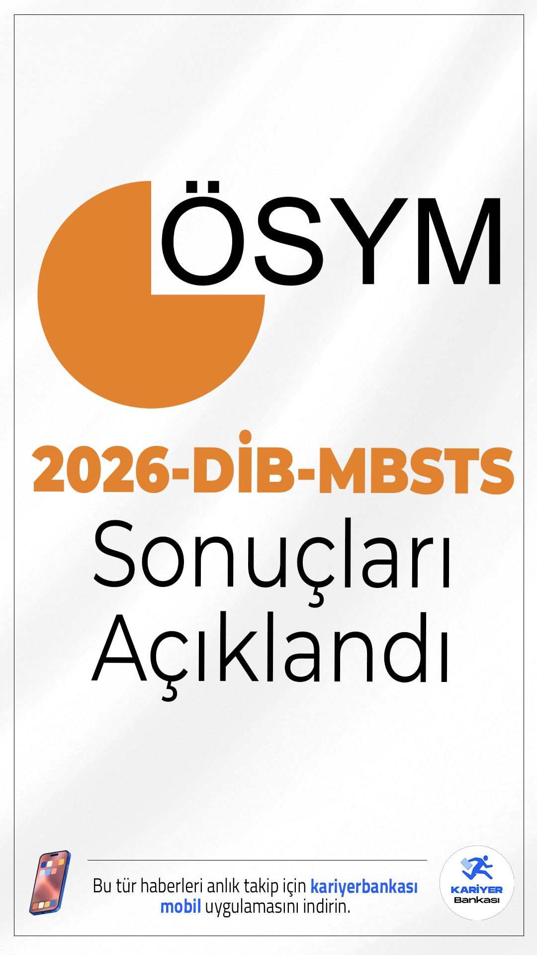 2026-DİB-MBSTS Sonuçları Açıklandı.ÖSYM sayfasından yayımlanan duyuruda, 29 Mart 2026 tarihinde uygulanan 2026 Diyanet İşleri Başkanlığı Mesleki Bilgiler Seviye Tespit Sınavı’nın (2026-DİB-MBSTS) değerlendirme işlemlerinin tamamlandığı aktarıldı.