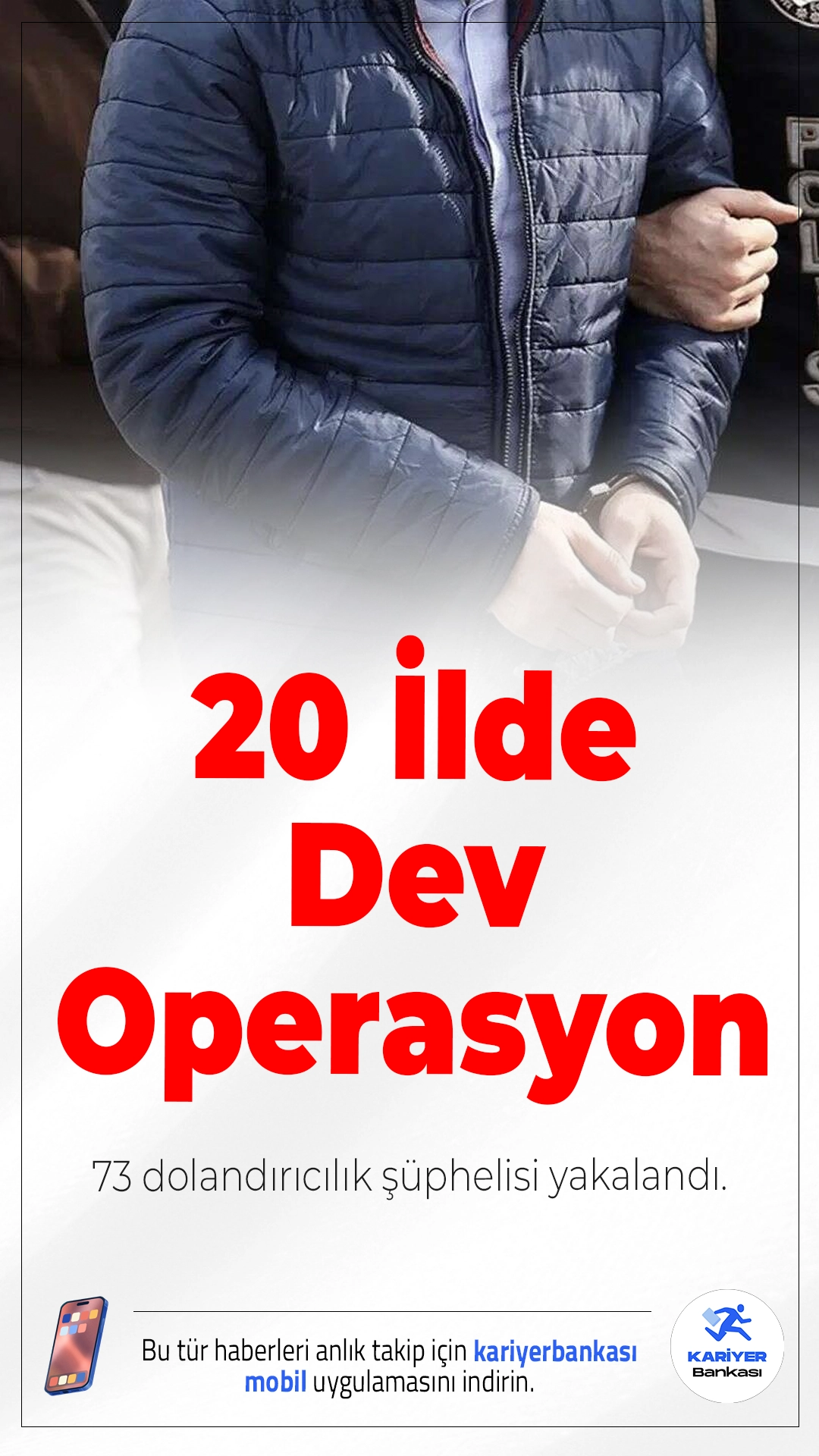 20 İlde Dev Dolandırıcılık Operasyonu: 73 Şüpheli Yakalandı.İstanbul merkezli operasyonda sahte polis ve banka görevlisi yöntemiyle dolandırıcılık yapan 73 kişi gözaltına alındı.