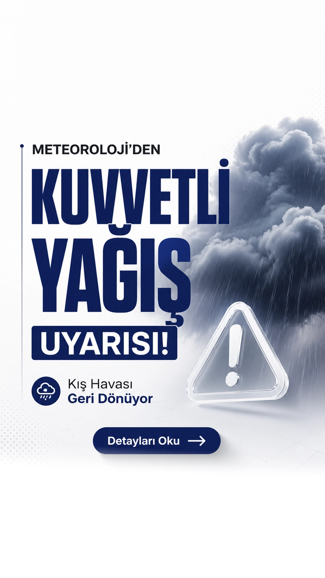 Meteoroloji’den Kuvvetli Yağış Uyarısı: Kış Havası Geri Dönüyor.Meteoroloji, 30 Nisan için birçok ilde sağanak, kuvvetli yağış ve çığ tehlikesine karşı uyardı.