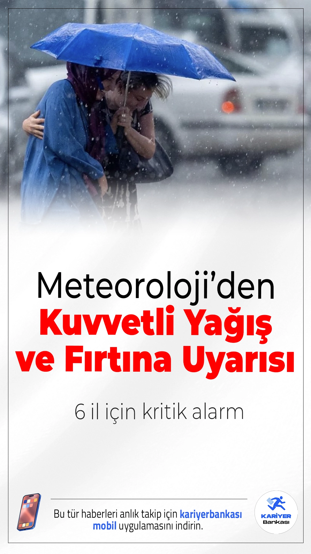 Meteoroloji’den 6 İl için Kuvvetli Yağış ve Fırtına Uyarısı.1 Nisan 2026 hava durumu raporuna göre birçok bölgede sağanak beklenirken, bazı iller için kuvvetli yağış ve fırtına uyarısı yapıldı.