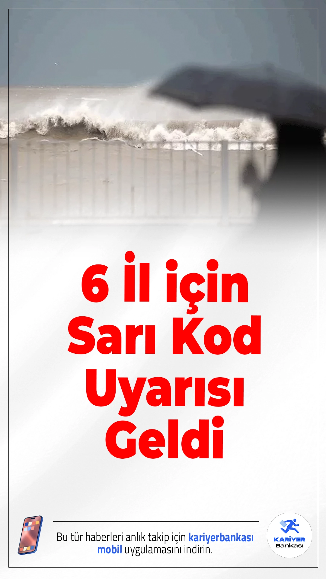 Meteorolojiden 6 İl için Sarı Kod Uyarısı.Ege ve Marmara’da 6 il için kuvvetli yağış uyarısı yapıldı; sel, dolu ve ulaşım aksaklıklarına karşı vatandaşların tedbirli olması istendi.