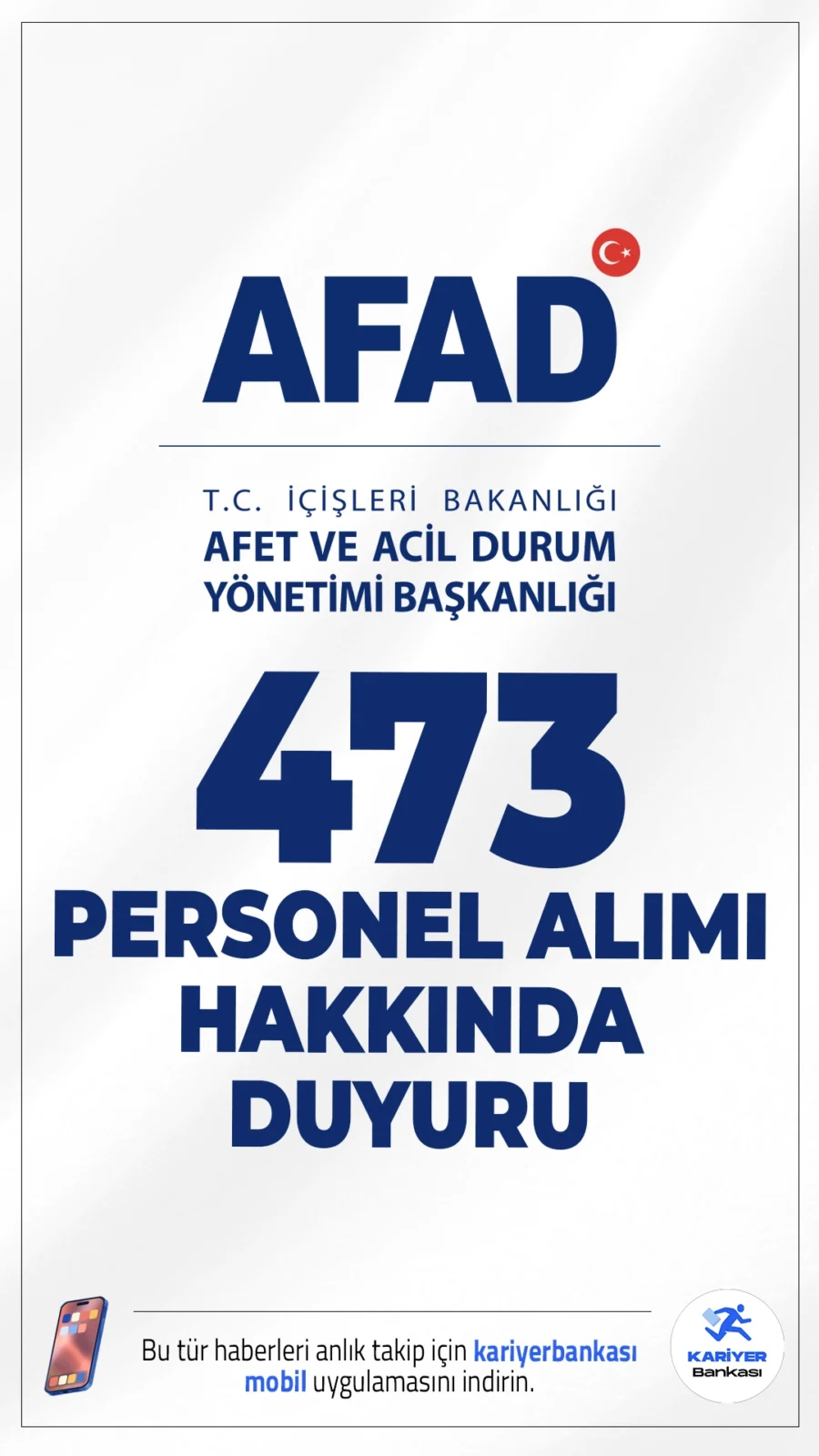 AFAD 473 Personel Alımı Mülakat Sonuçları Açıklandı.AFAD sözleşmeli personel alımı sözlü sınav sonuçları Kariyer Kapısı üzerinden erişime açıldı.