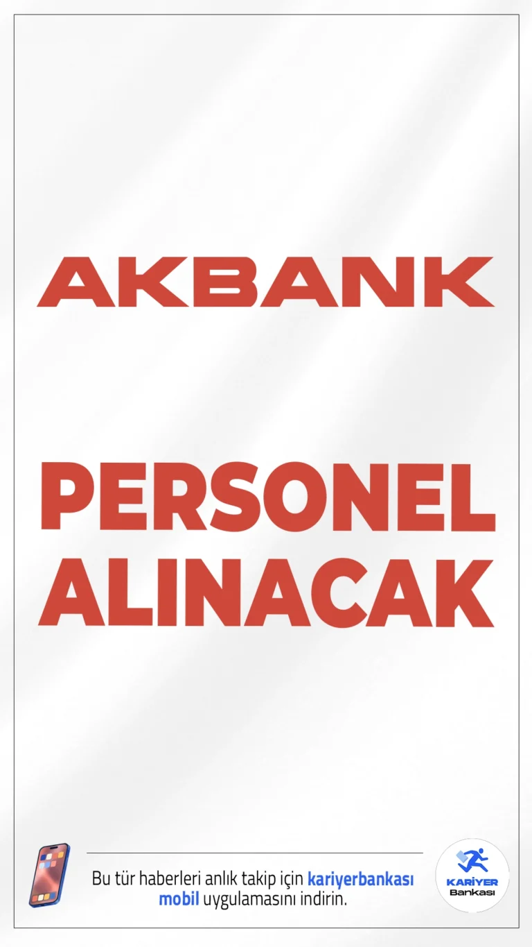 Akbank Personel Alımı Duyuruları Yayımlandı.Türkiye’nin önde gelen özel bankalarından Akbank, Nisan ayı itibarıyla yayımladığı ilanlarla 26 farklı kadroda personel alımı gerçekleştireceğini duyurdu. Bankacılık sektöründe kariyer yapmak isteyen adaylar için önemli bir fırsat sunan bu alımlar, farklı uzmanlık alanlarını kapsıyor. Adaylar hem uzaktan, hibrit hem de ofisten çalışma seçenekleriyle istihdam edilecek.