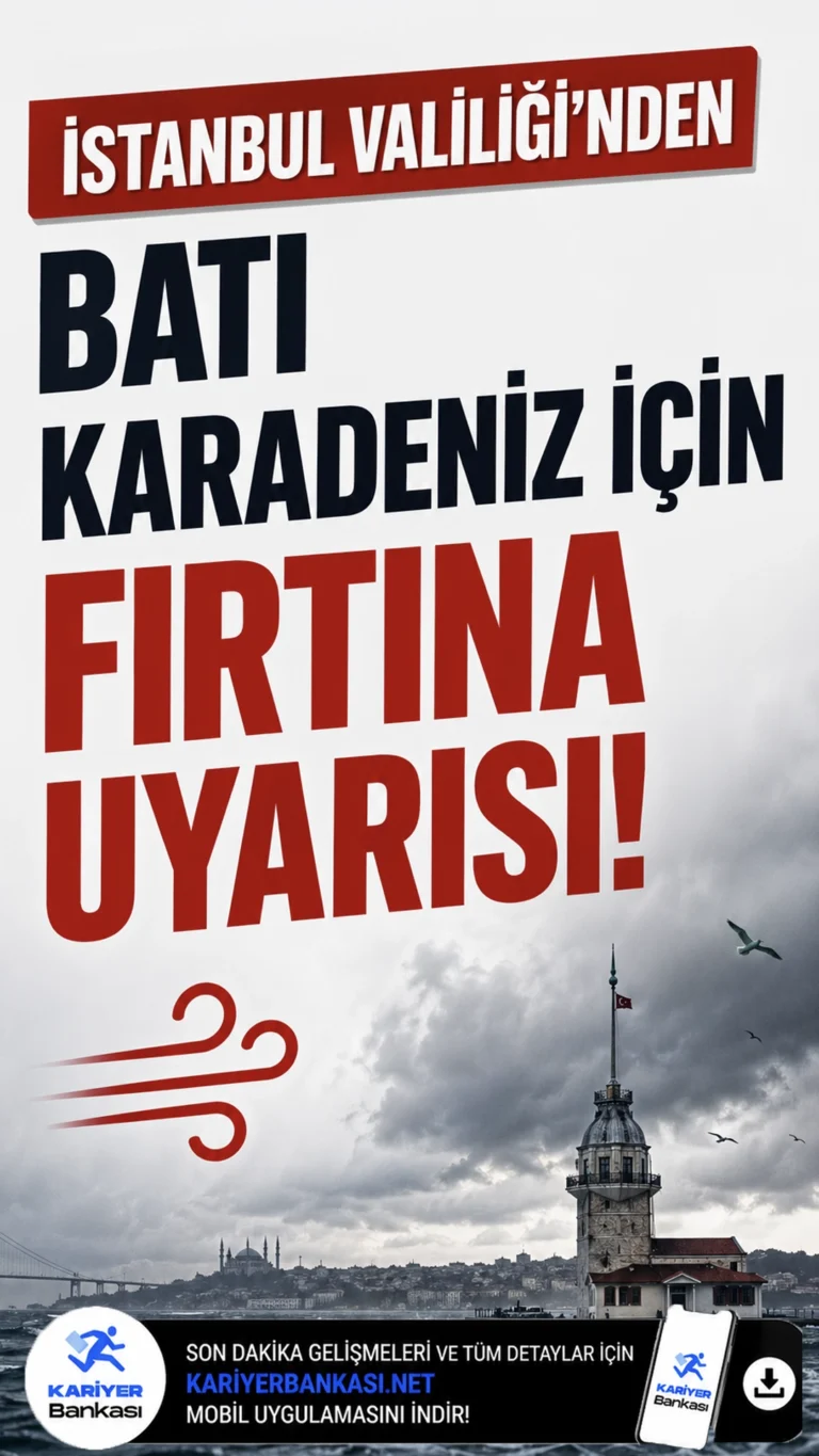İstanbul'un Avrupa Yakası ve Kırklareli'nde gece saatlerinde başlayacak şiddetli fırtınaya karşı valilikten kritik uyarı geldi.