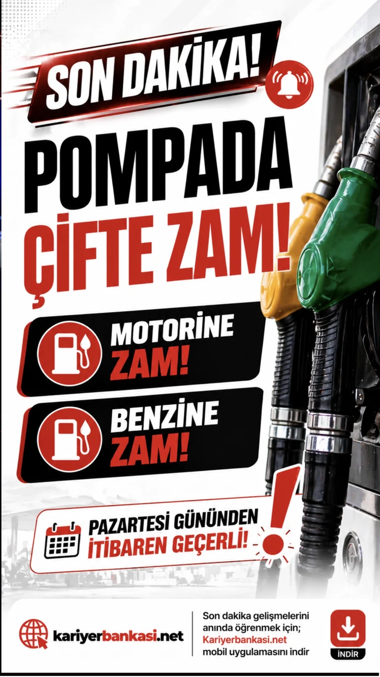 Pazartesi gününden itibaren motorine 2 lira 28 kuruş, benzine ise 95 kuruş zam yapılması bekleniyor.