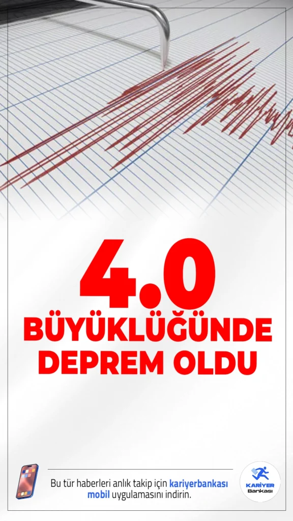Denizli’de 4.0 Büyüklüğünde Deprem Oldu.AFAD’ın paylaştığı son verilere göre Denizli’nin Güney ilçesinde 4.0 büyüklüğünde deprem meydana geldi.