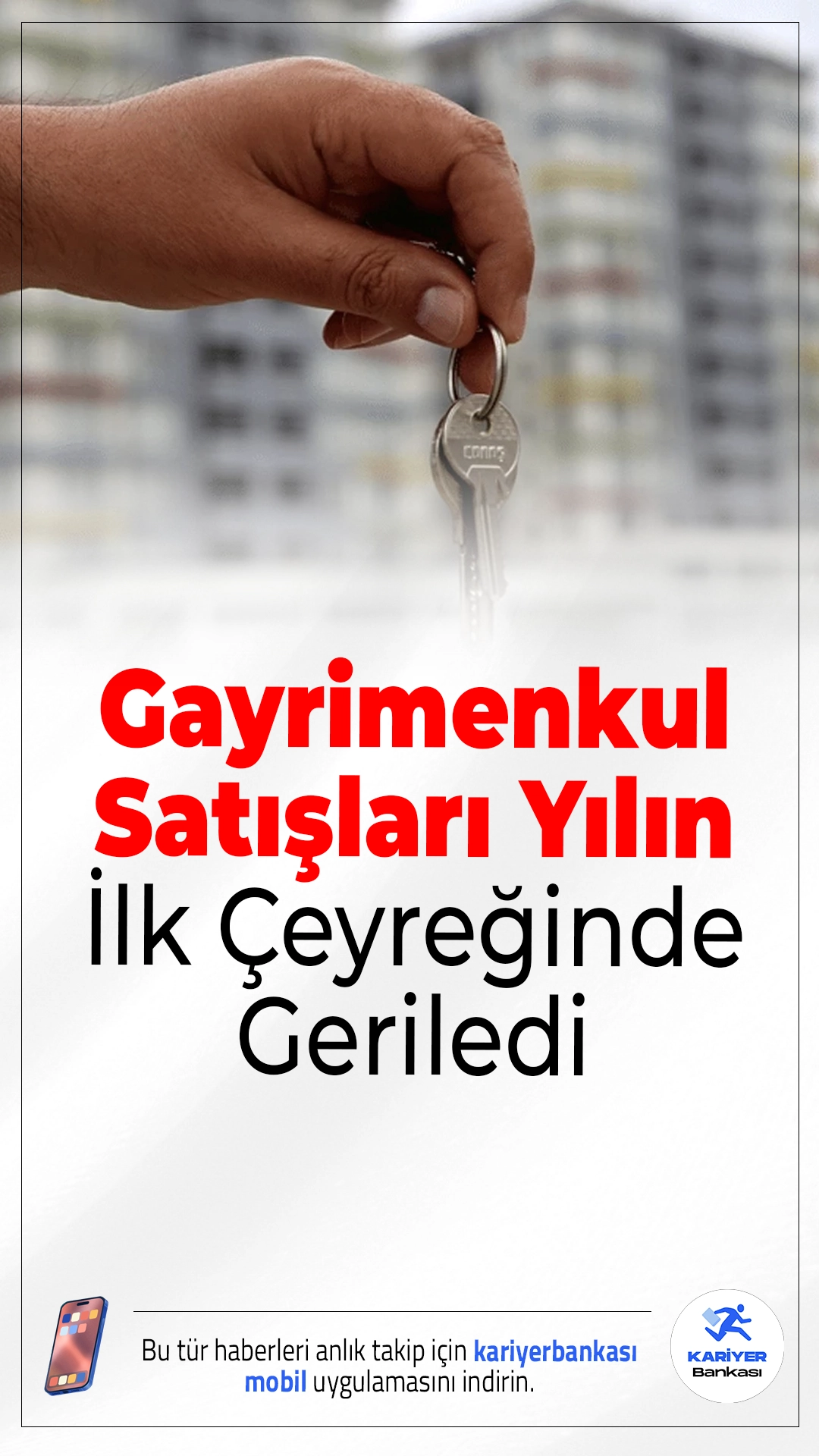 Gayrimenkul Satışları Yılın İlk Çeyreğinde Geriledi.2026’nın ilk üç ayında gayrimenkul satışları düşüş gösterirken, tapu gelirlerinde artış dikkat çekti.