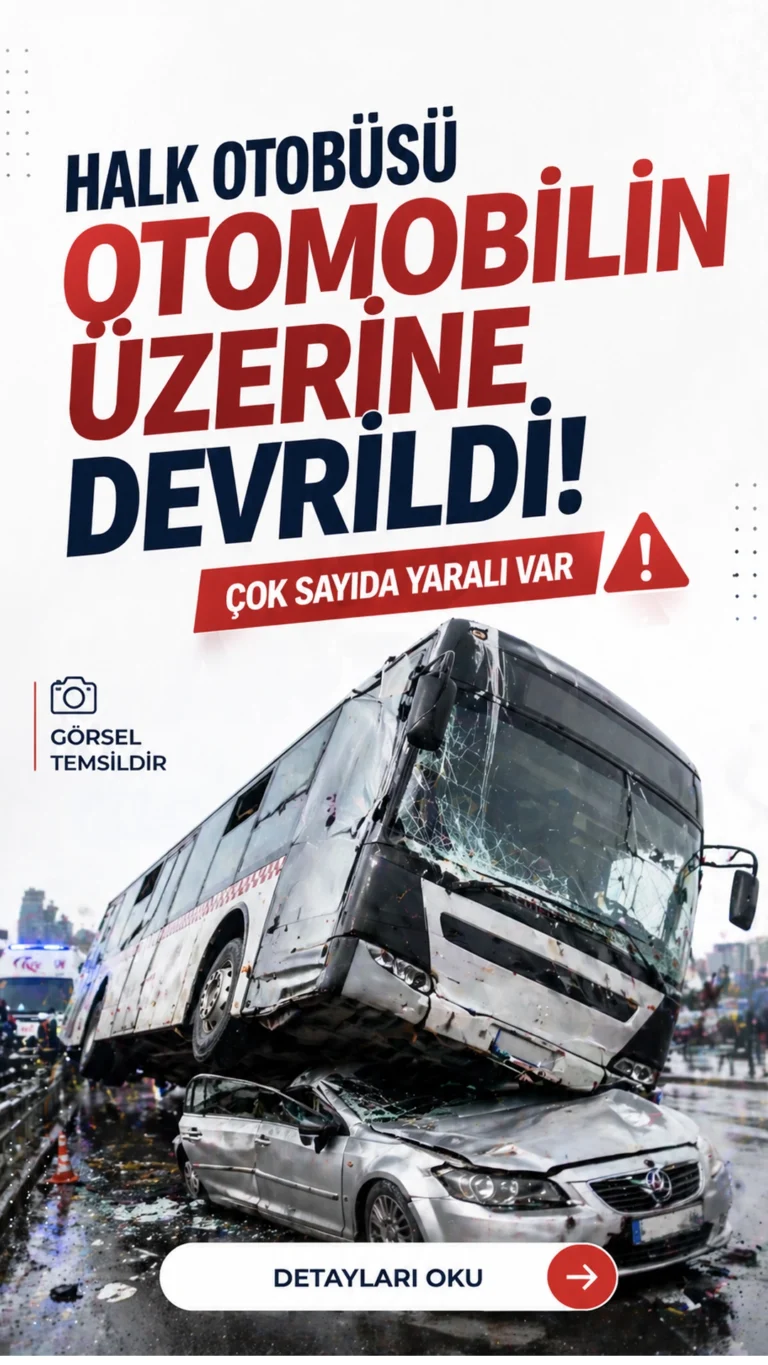 Bartın'da sabah saatlerinde meydana gelen feci kazada, özel halk otobüsü ile otomobil çarpıştı; kontrolden çıkan otobüsün otomobili altına alarak devrilmesi sonucu ilk belirlemelere göre 12 kişi yaralandı.