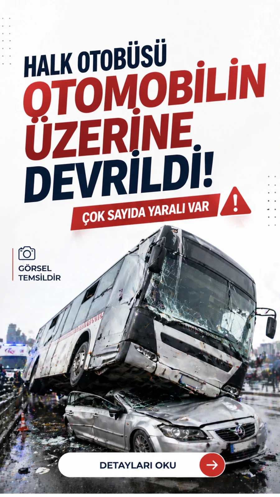 Bartın'da sabah saatlerinde meydana gelen feci kazada, özel halk otobüsü ile otomobil çarpıştı; kontrolden çıkan otobüsün otomobili altına alarak devrilmesi sonucu ilk belirlemelere göre 12 kişi yaralandı.