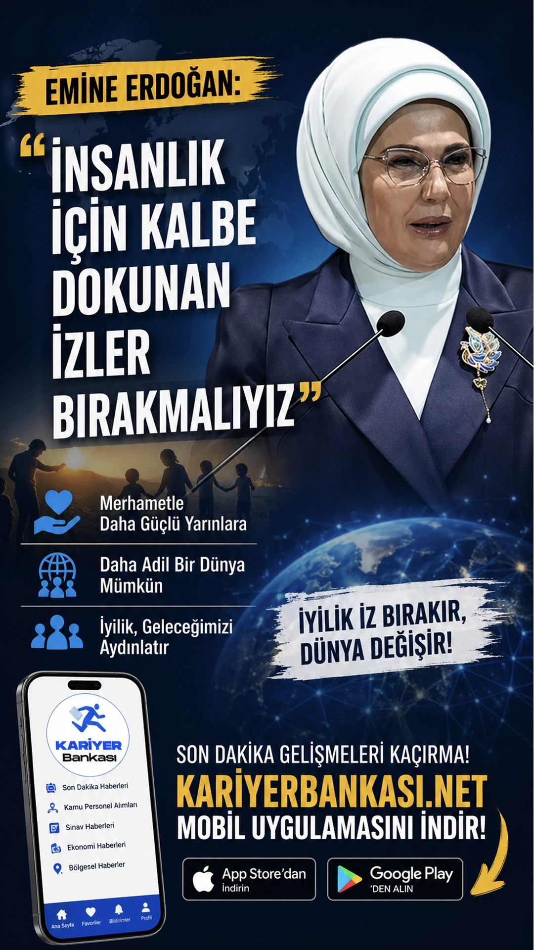 Emine Erdoğan'dan dikkat çeken mesaj