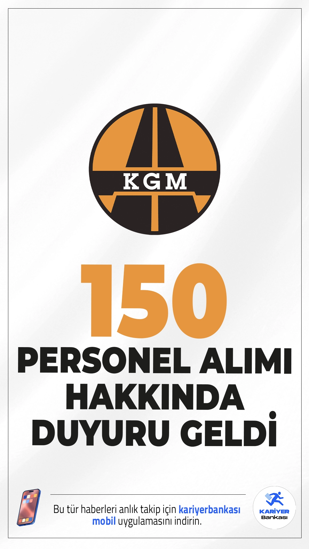KGM 150 Personel Alımı Hakkında Duyuru Geldi.Karayolları Genel Müdürlüğü sayfasından yayımlanan duyuruda, 16-30 Ocak 2026 tarihleri arasında gerçekleştirilen 150 sözleşmeli personel alımı 2024 KPSS(B) grubu puan sıralamasına göre yerleşen asil adaylardan evrak teslim etmeyen veya feragat eden adayların yerine yedek adaylardan sırasıyla yerleştirme işlemlerinin yapıldığı aktarıldı.