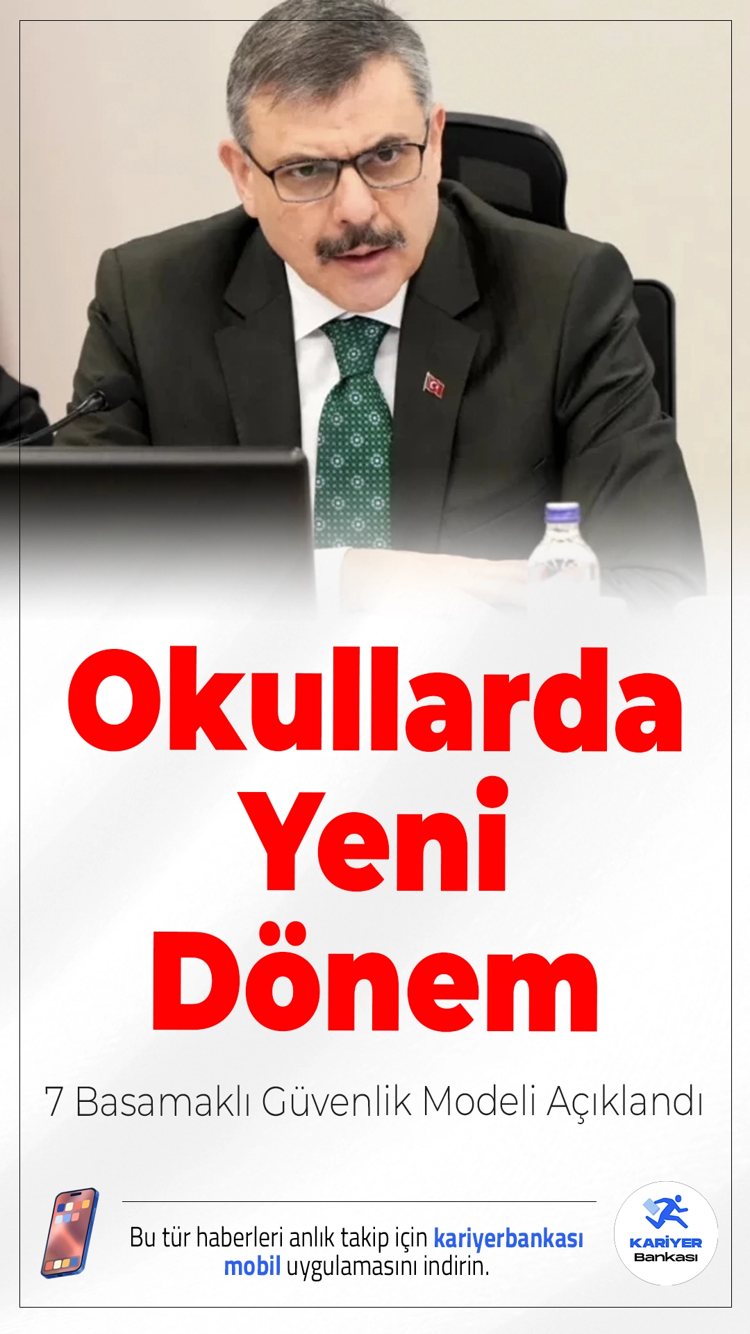 Okullarda Yeni Dönem: 7 Basamaklı Güvenlik Modeli Açıklandı.İçişleri Bakanlığı, son yaşanan okul saldırılarının ardından tüm Türkiye’de uygulanacak 7 aşamalı yeni güvenlik modelini devreye alıyor.