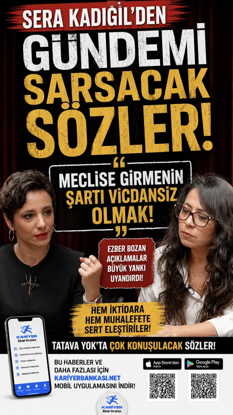 Sera Kadıgil’den Gündemi Sarsacak Sözler: “Meclise Girmenin Şartı Vicdansız Olmak!”
