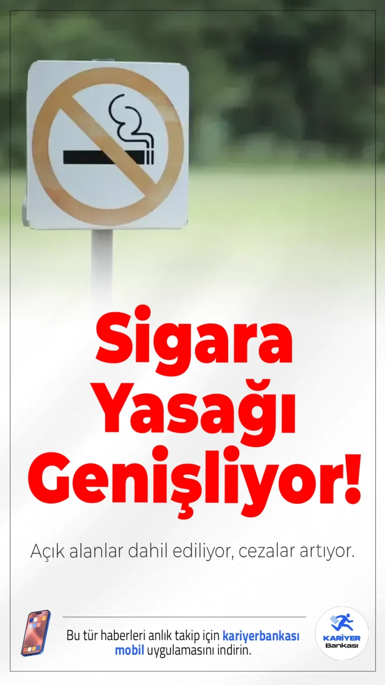Sigara Yasağı Genişliyor: Açık Alanlar Dahil Ediliyor, Cezalar Artıyor.Yeni yasa teklifiyle sigara ve tütün ürünlerine yönelik yasaklar genişletilirken, cezalar ciddi şekilde artırılıyor.