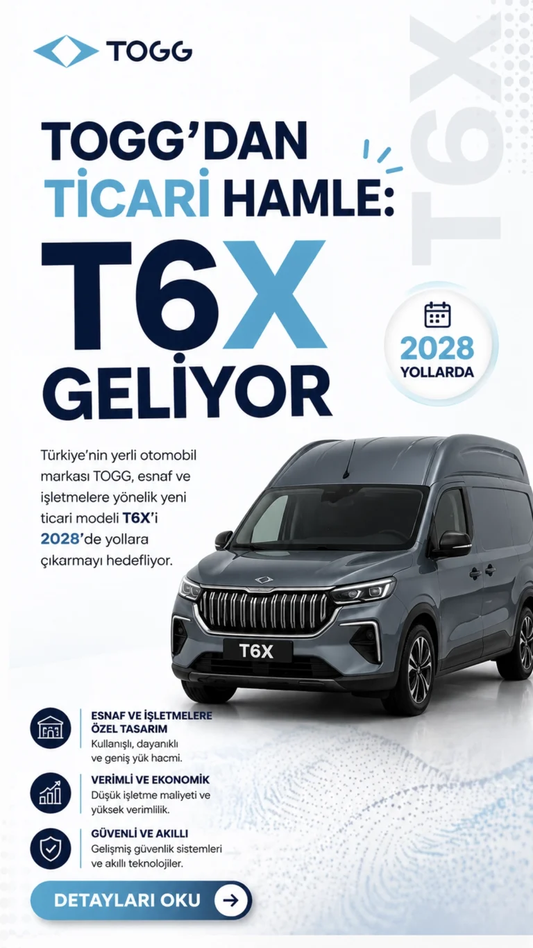 TOGG’dan Ticari Hamle: T6X Geliyor