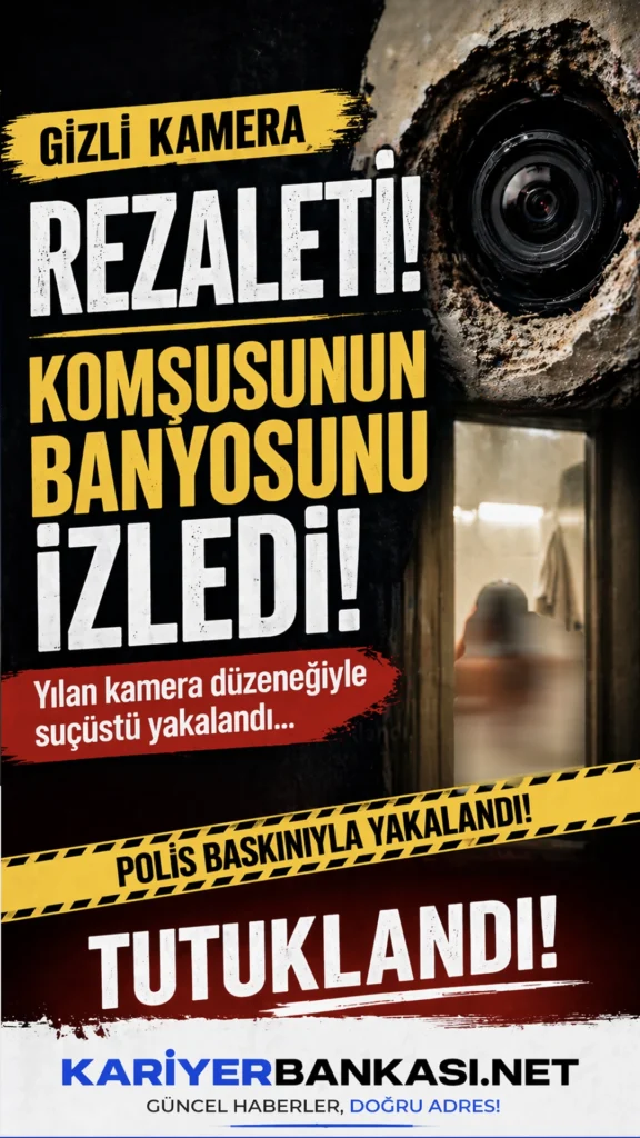 Gizli Kamera Skandalı! Komşusunun Banyosunu İzlerken Yakalandı
