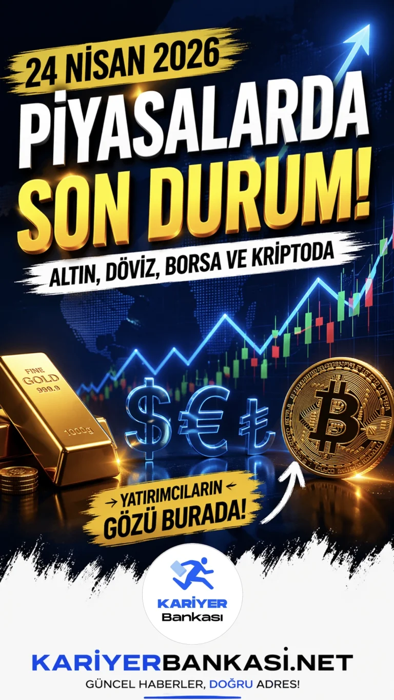 24 Nisan 2026 Piyasaları: Altın, Döviz ve Kriptoda Son Durum