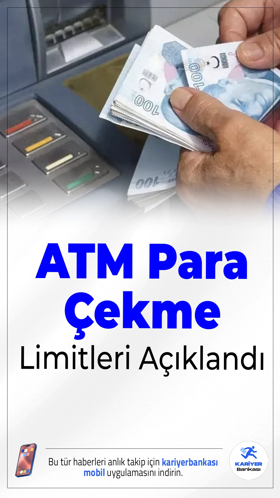 Bayram Öncesi ATM Para Çekme Limitleri Açıklandı.Kurban Bayramı öncesi ATM limitleri artırılıyor; bankalar yeni çekim tutarlarını duyurdu.