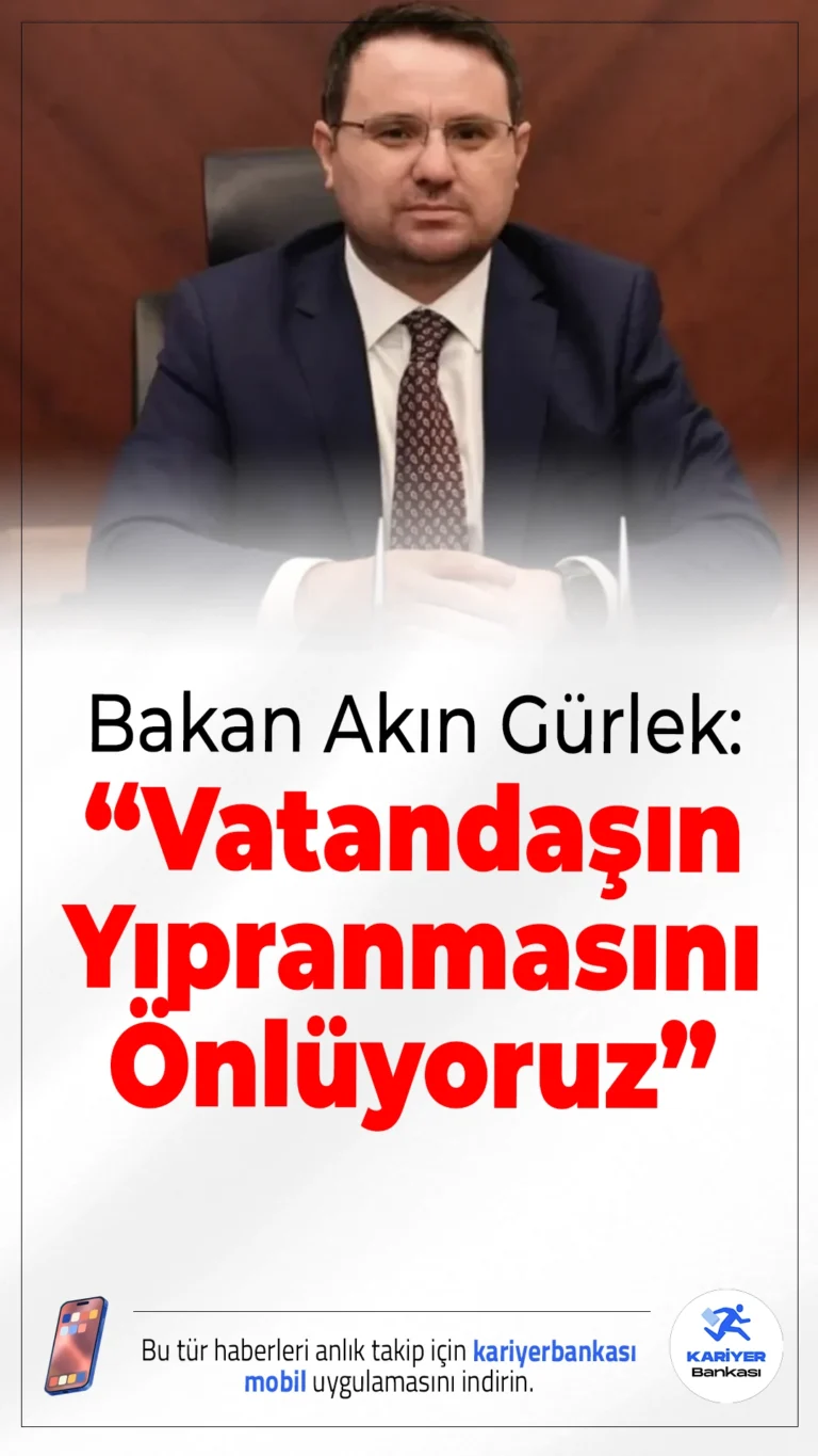 Bakan Akın Gürlek: “Vatandaşın Yıpranmasını Önlüyoruz”.Adalet Bakanı Gürlek, yeni düzenlemelerle dosyaların erken aşamada ayıklandığını ve yargı süreçlerinin hızlandırıldığını açıkladı.
